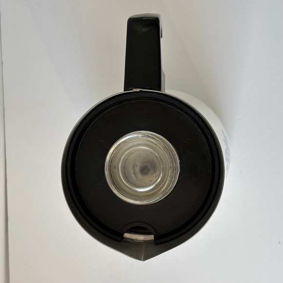 Vtg Corning Ware 9 Cup Percolator Coffee Tea Pot White Blue Floral Set - Picture 9 of 12